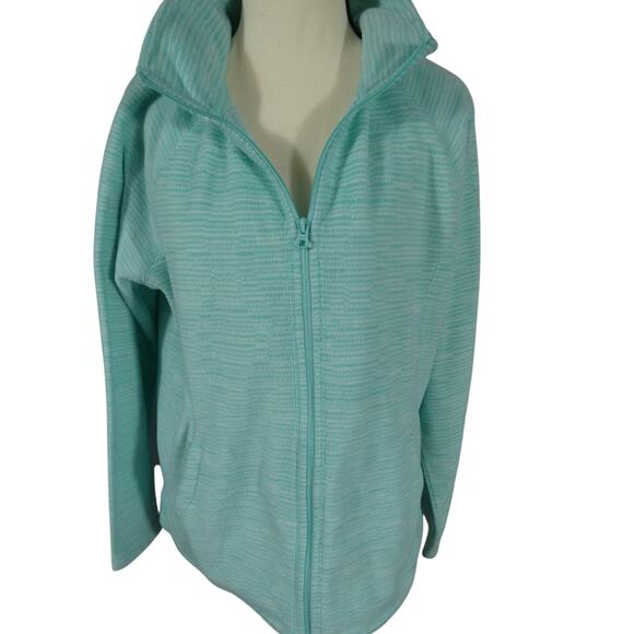 MTA Sport Women's XL Zipper Athletic Collared Fleece Jacket Pockets - Picture 1 of 7